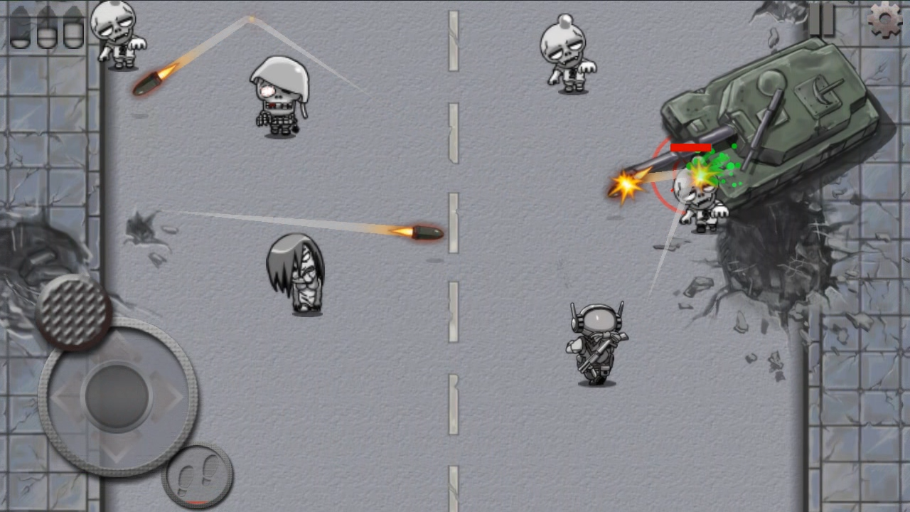 Cuplikan Layar Game 逃离僵尸街:最后的三颗子弹