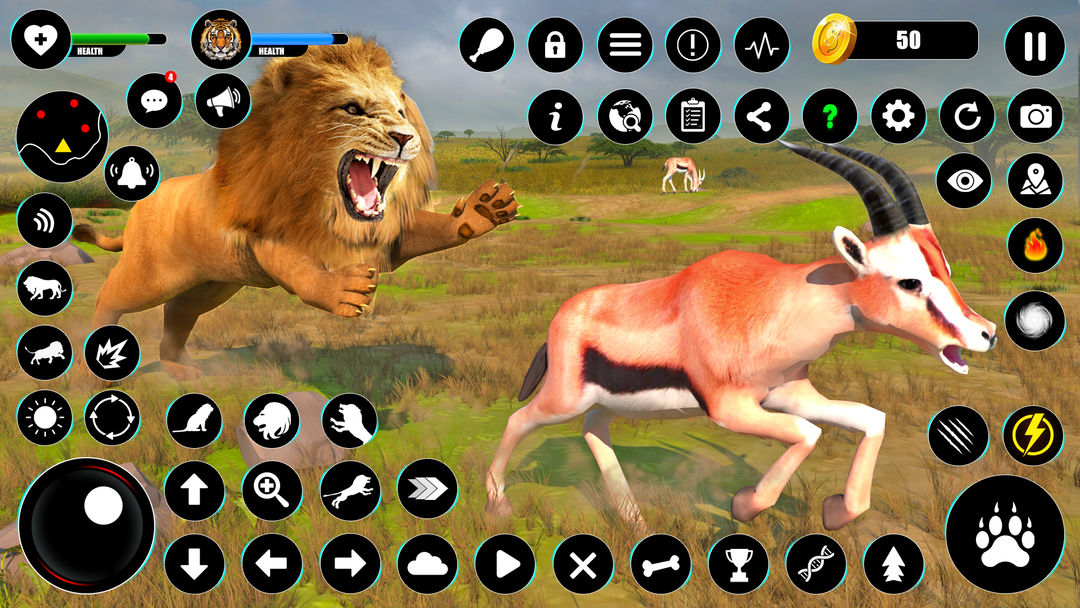 사자 시뮬레이터: 동물 시뮬레이터 오프라인 게임 게임 스크린 샷