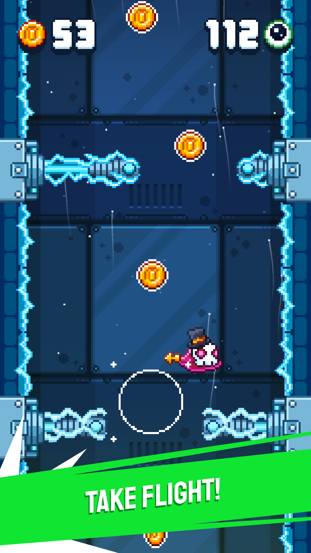 Blobout - Endless Platformer Game Screenshot
