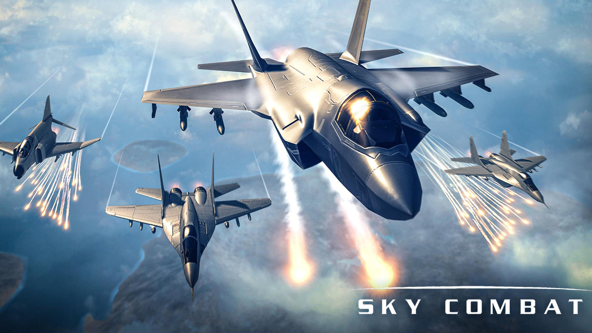 Banner of 스카이 전투 - 전투기비행기게임 8.0