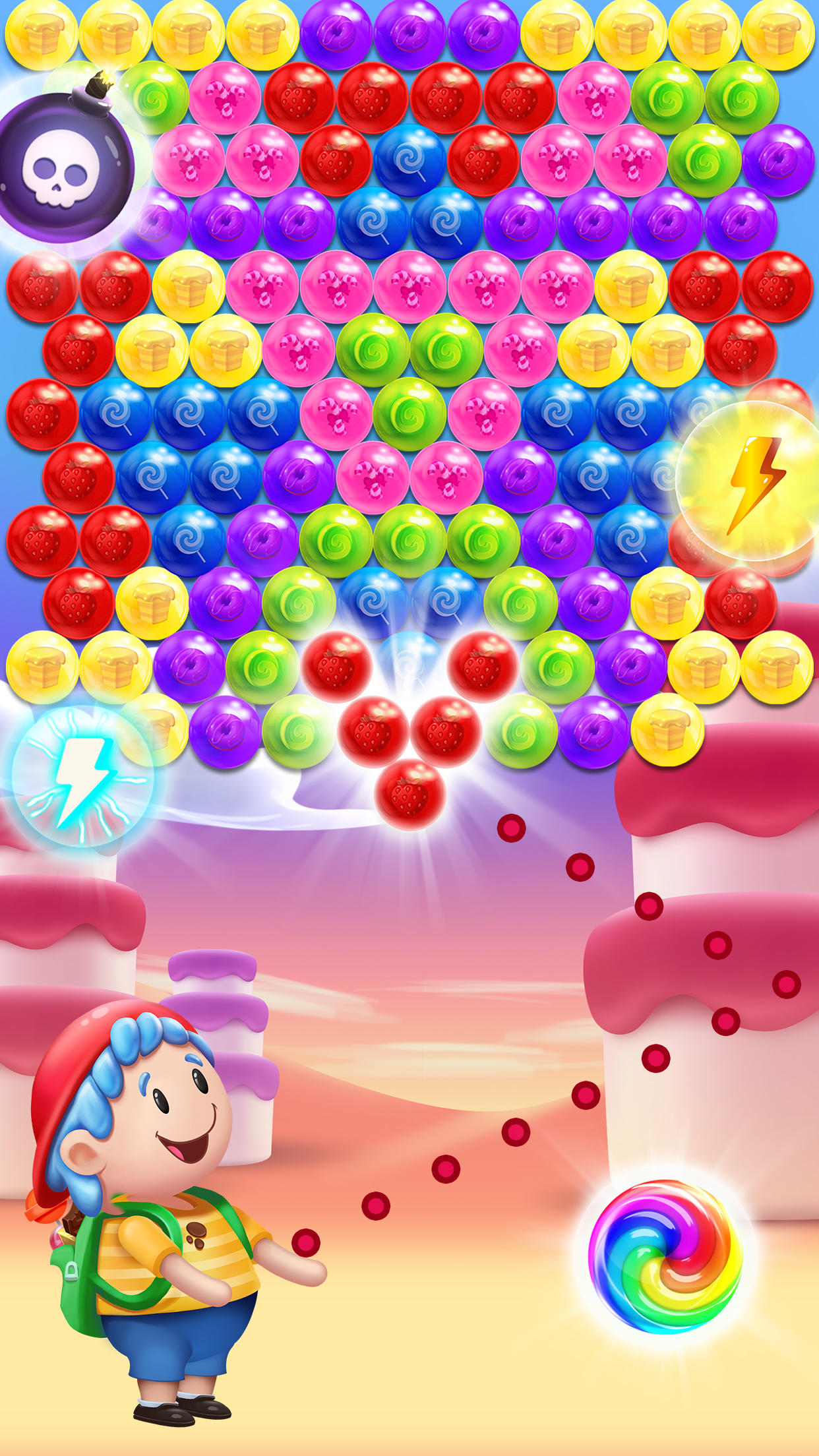 Bubble Shooter Games Gummy Pop Game Screenshot