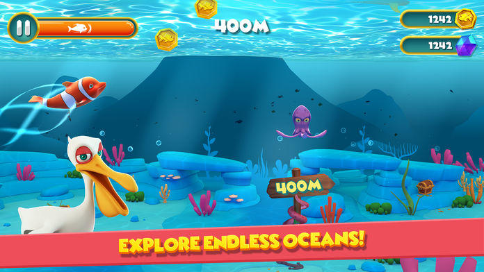 Dolphy Dash Game Screenshot