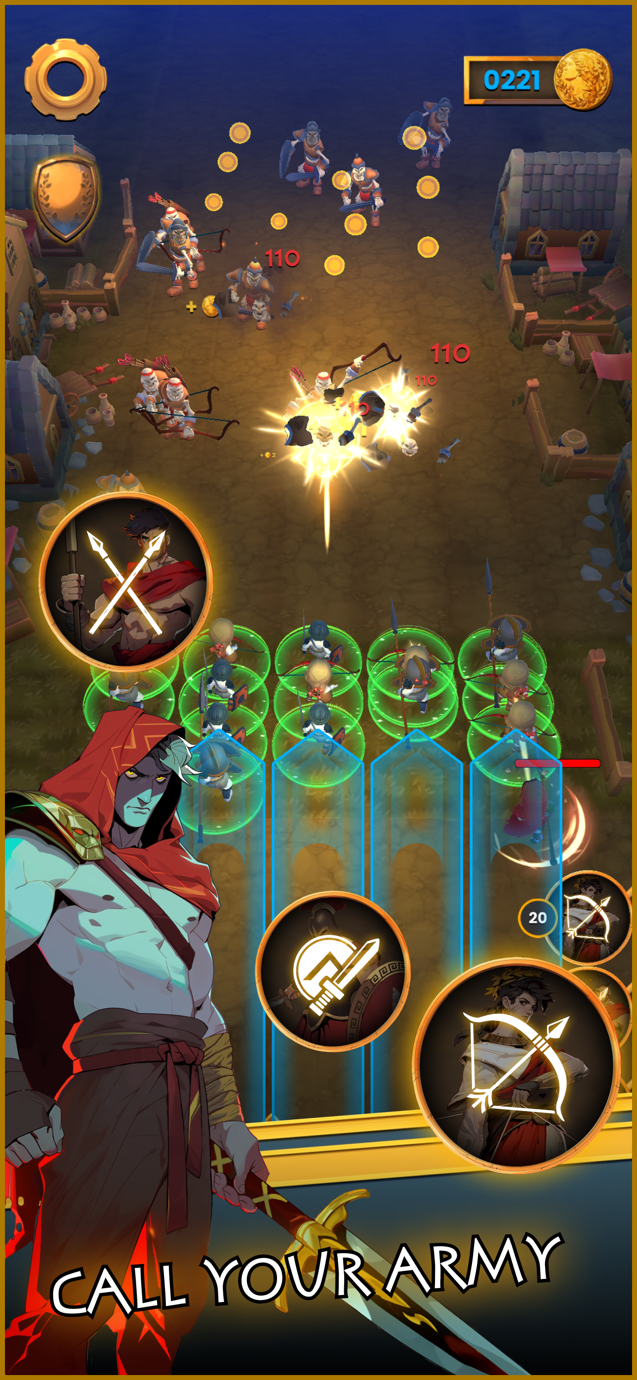 Captura de Tela do Jogo Spartan Defense