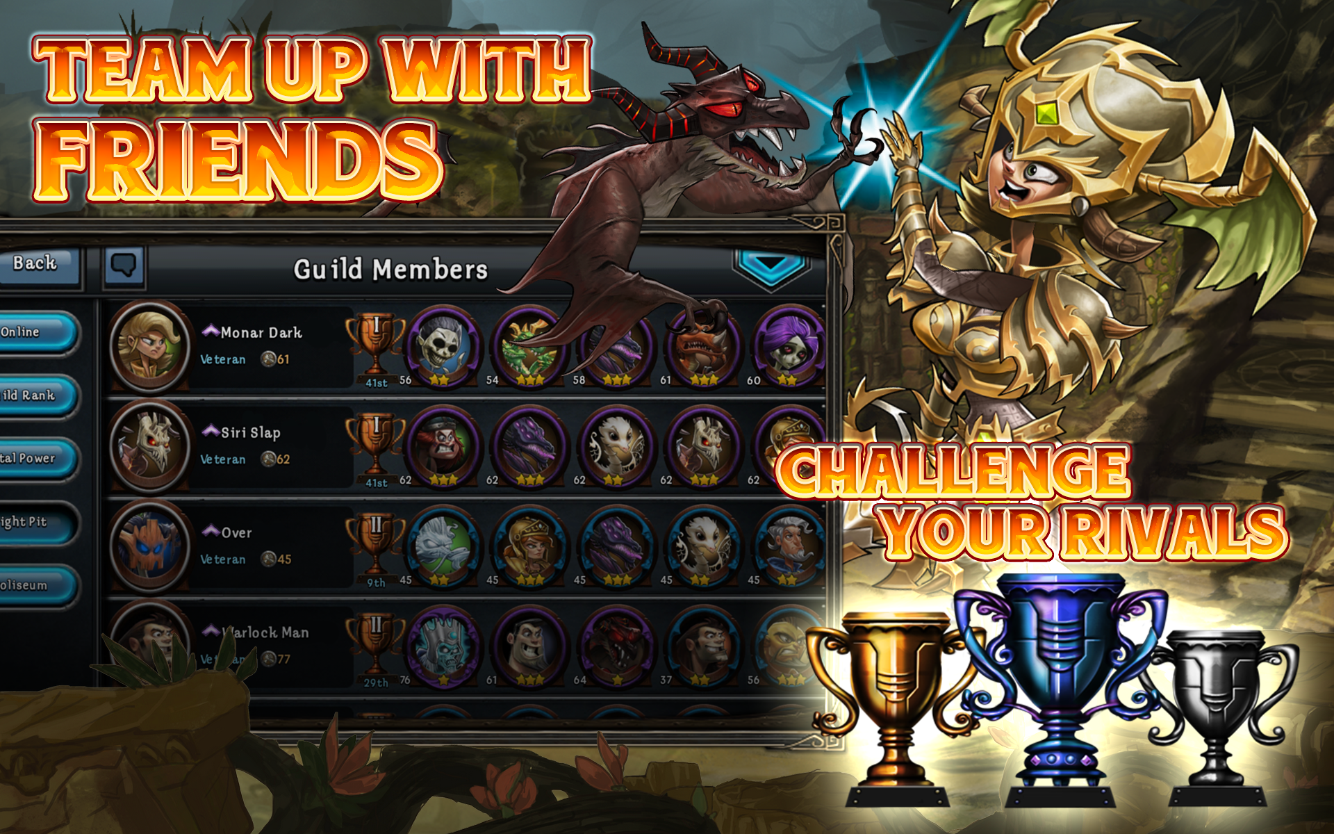 DragonSoul - 在线 RPG 游戏 遊戲截圖