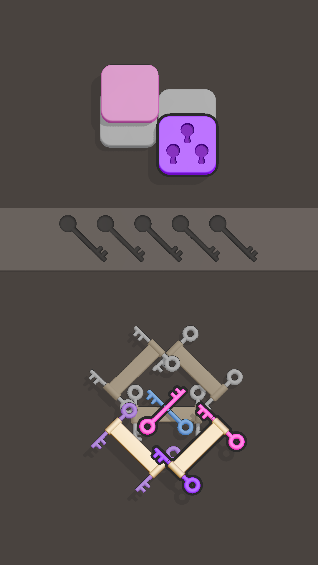 Triple Keys Mahjong Game Screenshot