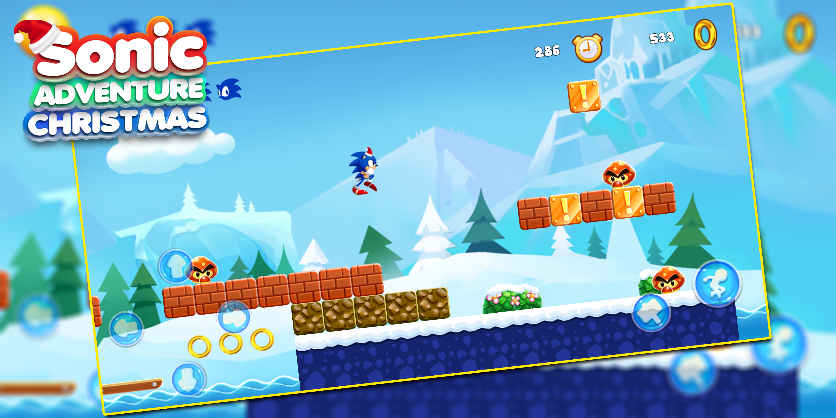 Super Sonic - Snow Adventure Game Screenshot