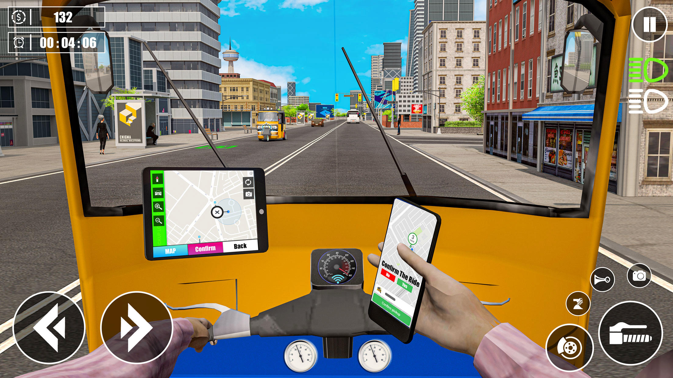 Screenshot of Tuk Tuk Auto Rickshaw Sim 3D
