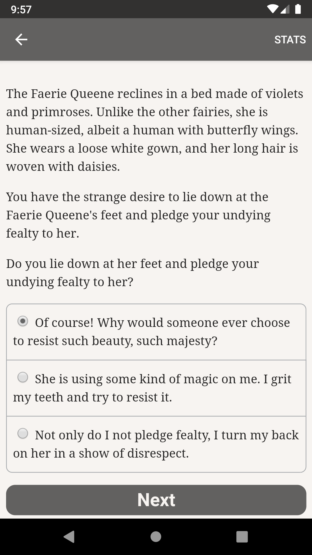 Cuplikan Layar Game Choice of Games