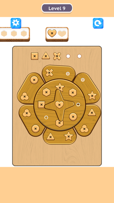 Shape Screw Jam - Wood Nuts Game Screenshot