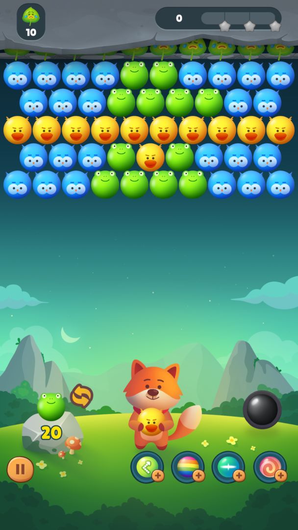 Bubble Shooter Fox - easy money screenshot game