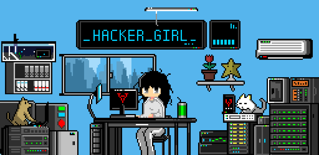 Banner of chica hacker 