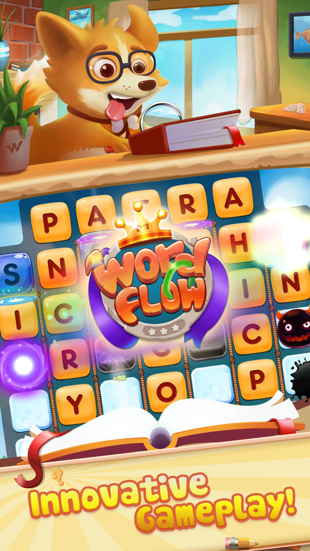 Cuplikan Layar Game Word Flow: Match&Word Game