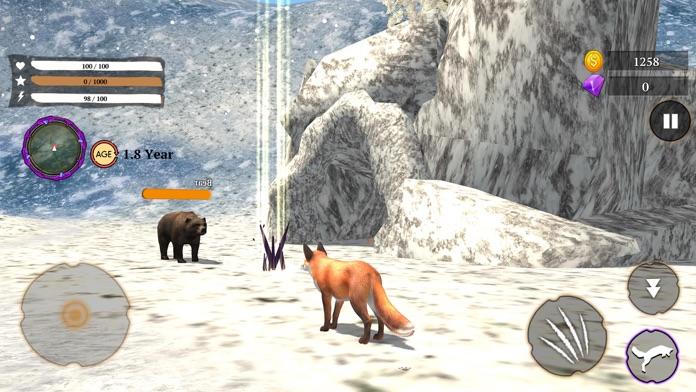 Virtual Arctic Fox Family Sim ゲームのスクリーンショット