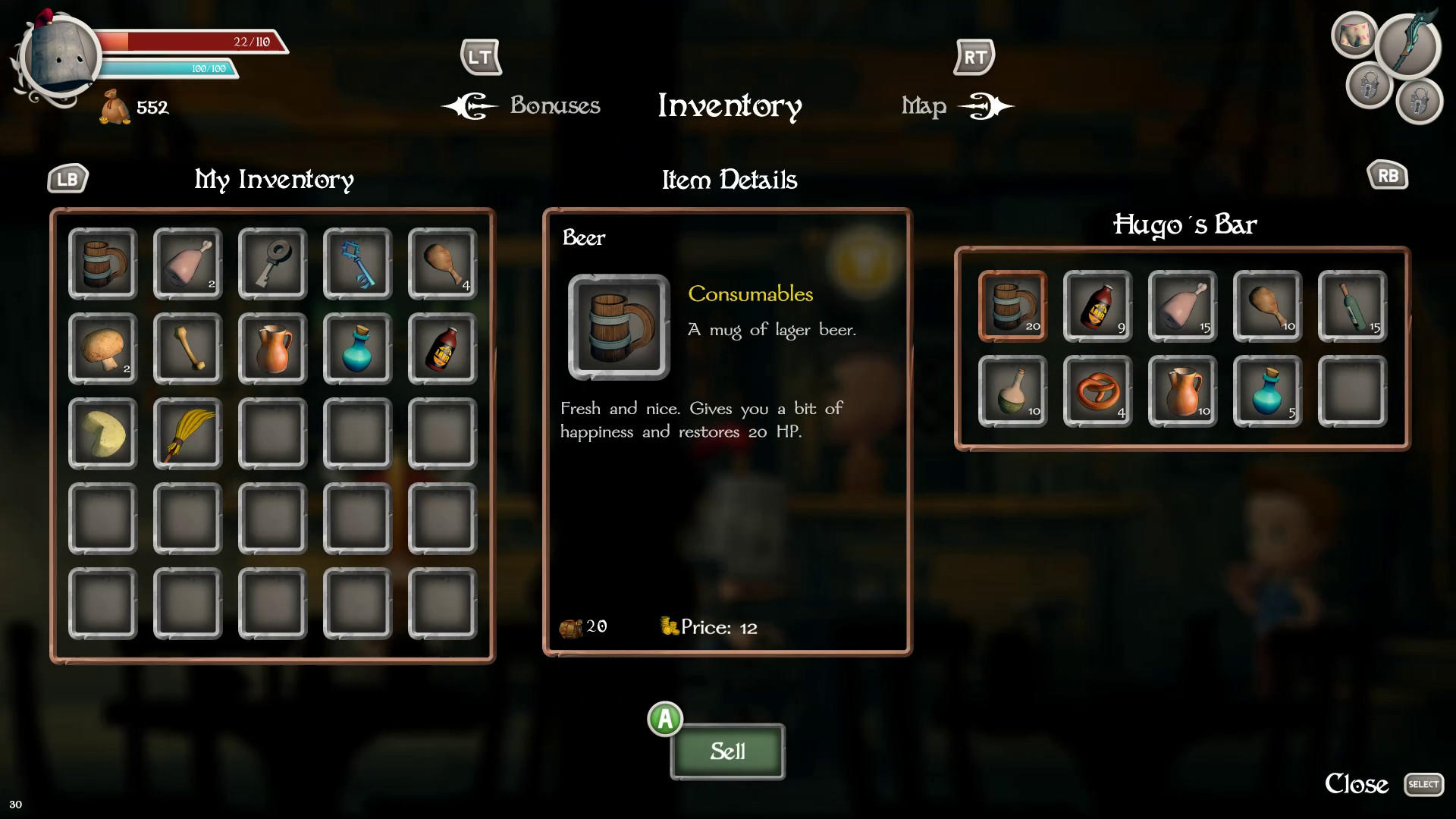 Clunky Hero Game Screenshot