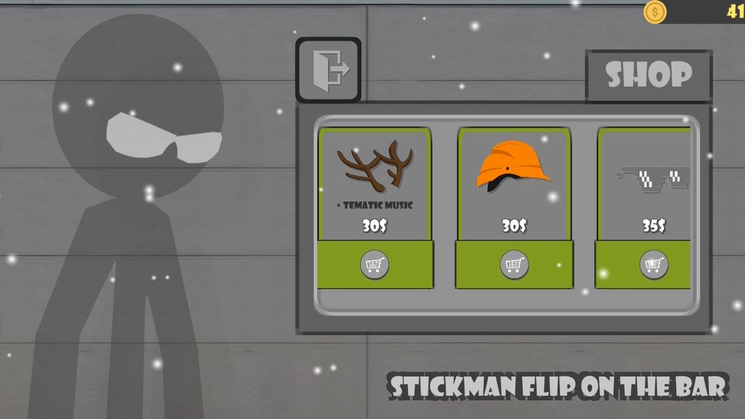 Stickman flip on the bar screenshot game