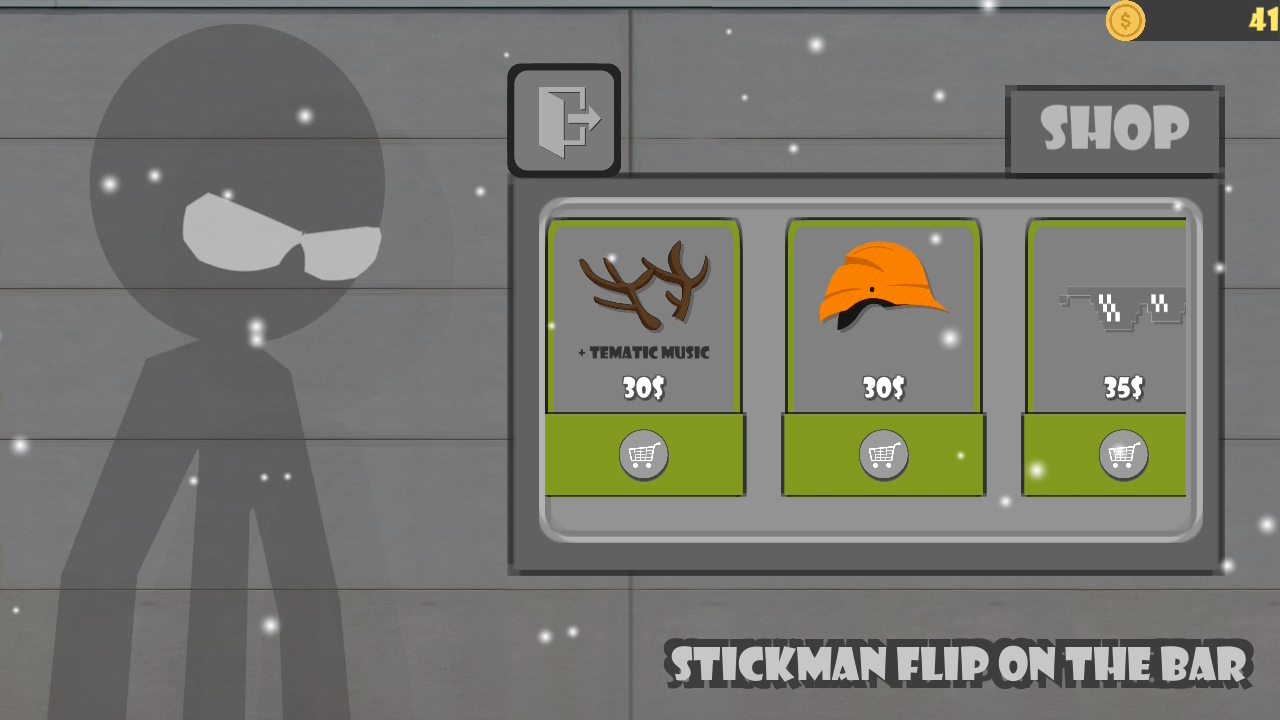 Cuplikan Layar Game Stickman flip on the bar