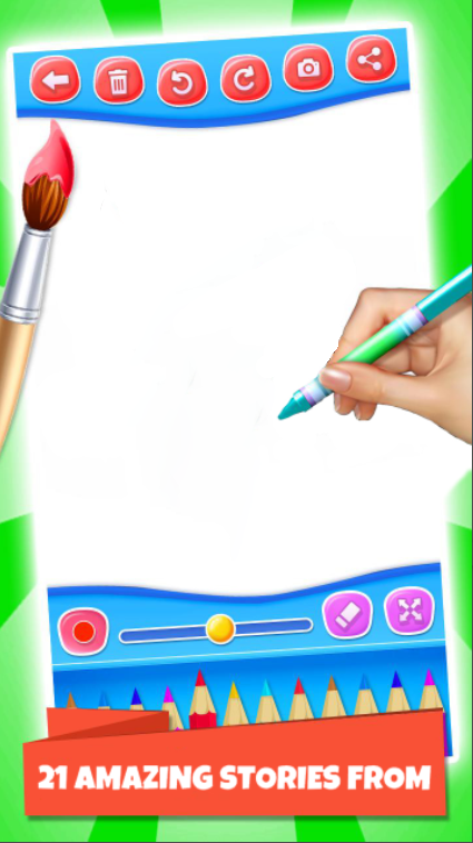 Cuplikan Layar Game Gummy Bear coloring game