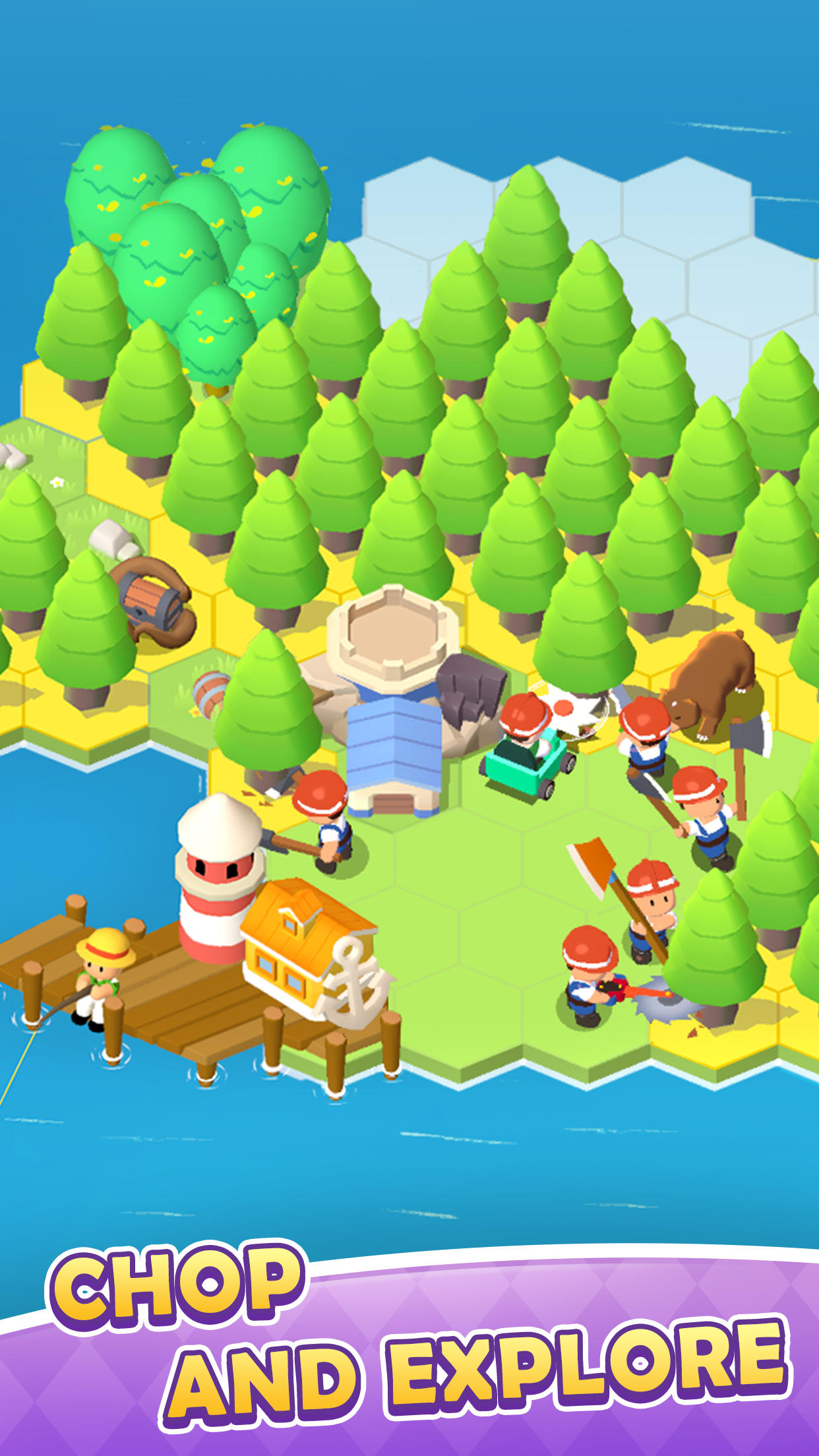 Isle Pioneer: Idle Lumber Chop ภาพหน้าจอเกม