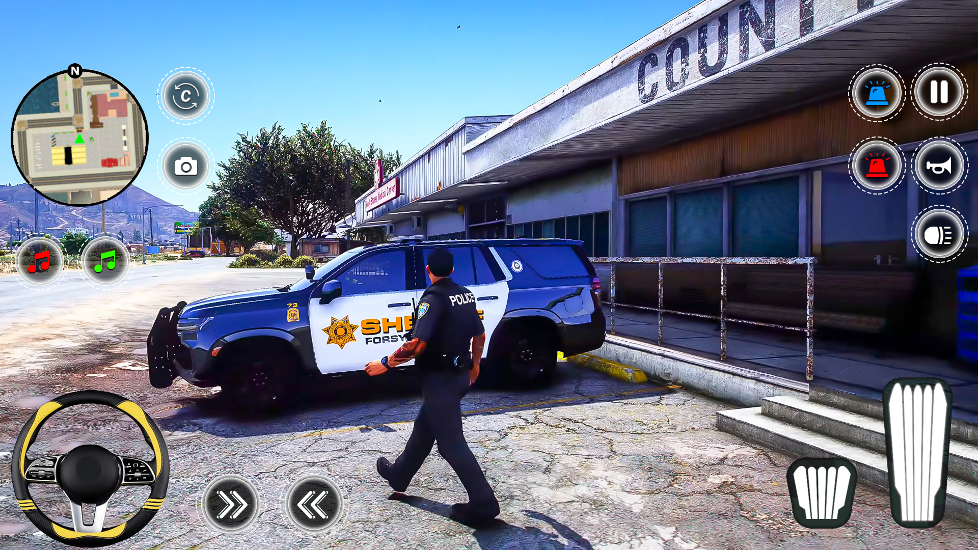 Captura de Tela do Jogo City Police Simulator Games 3d