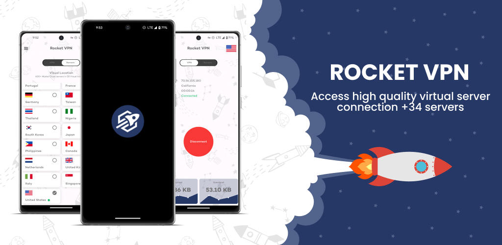Banner of Rocket VPN: Safety Connect 2.3