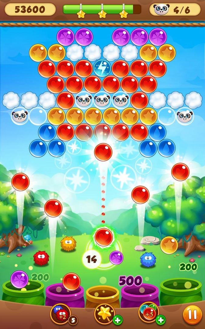 Screenshot of Panda Bubbles
