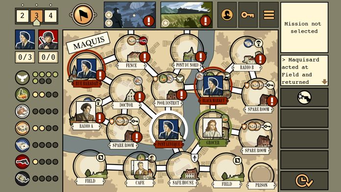Maquis Board Game screenshot game