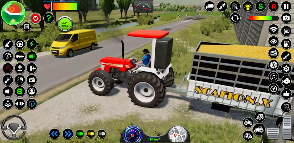 Banner of Tractor Driving Farming Games 