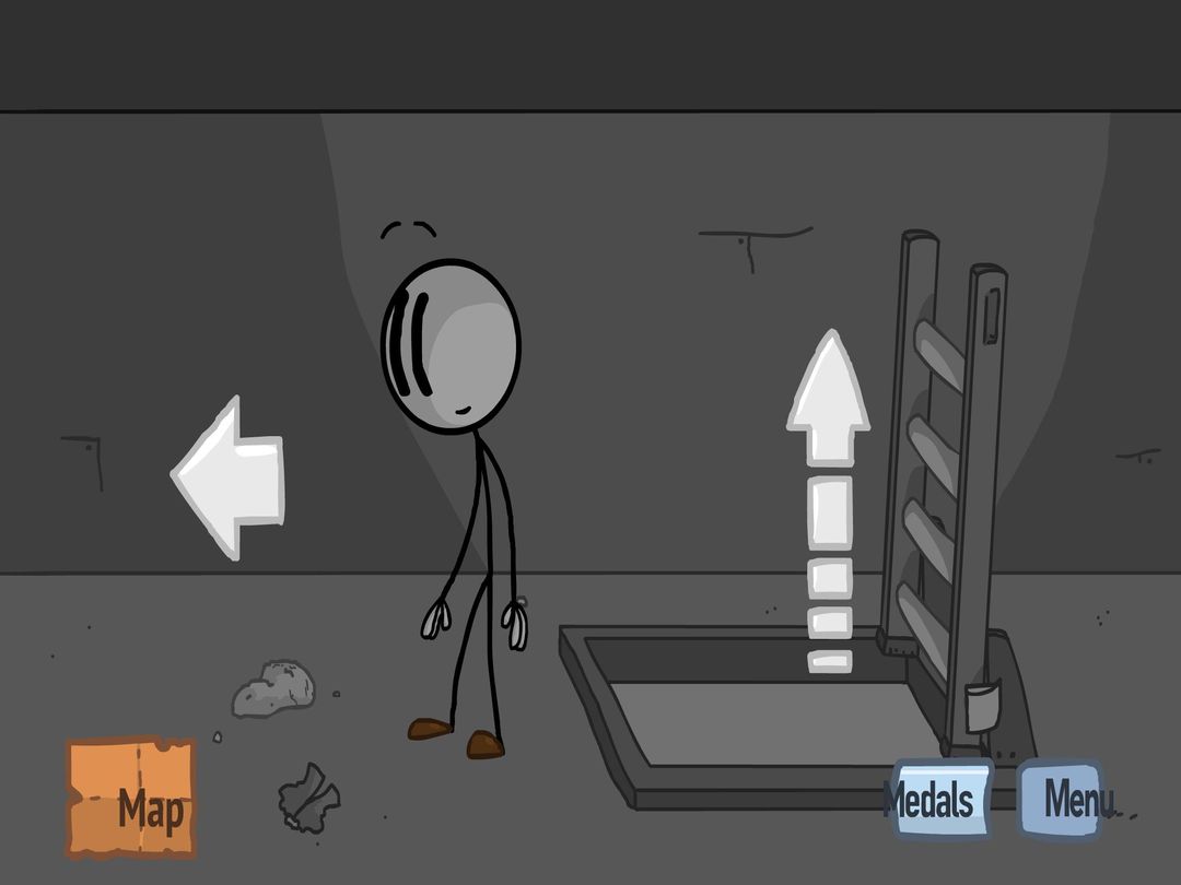 Screenshot of Stickman Fleeing the Complex :Think out of the box