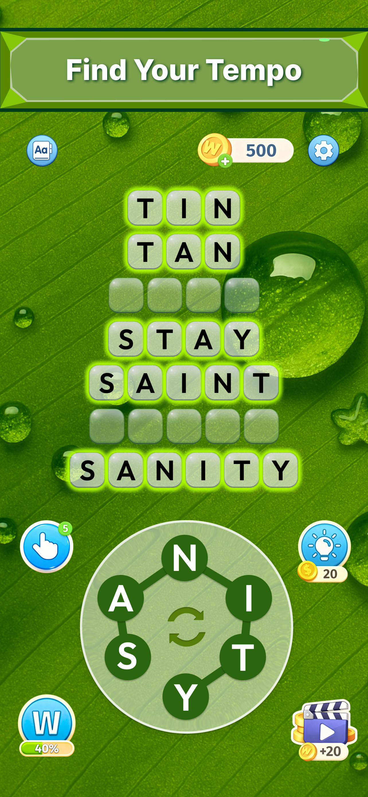 Word Trip - Word Puzzle Game Game Screenshot