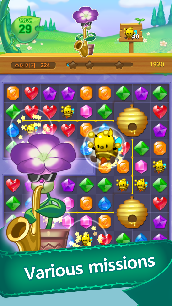 Jewel Garden : Match3 Puzzle Game Screenshot