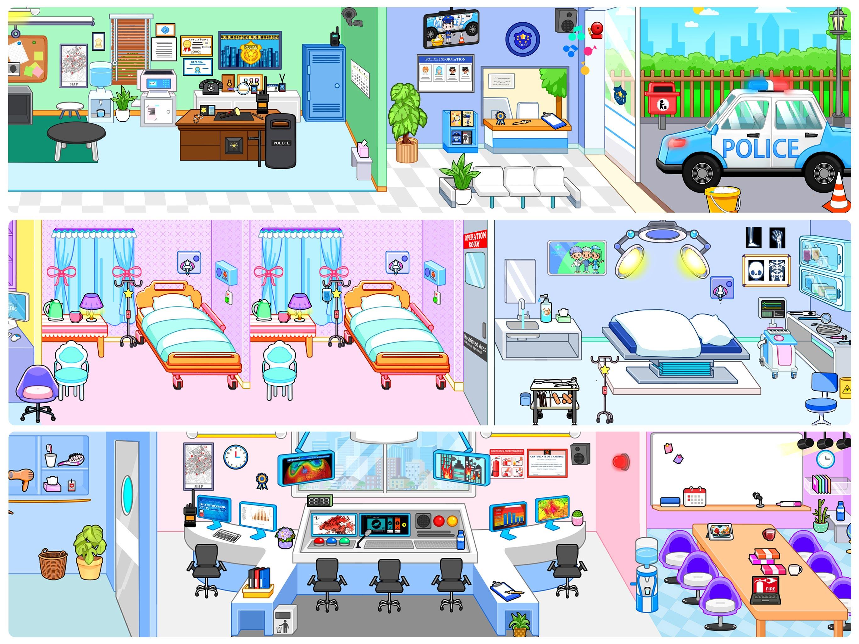 Captura de Tela do Jogo Princess Town Hospital World