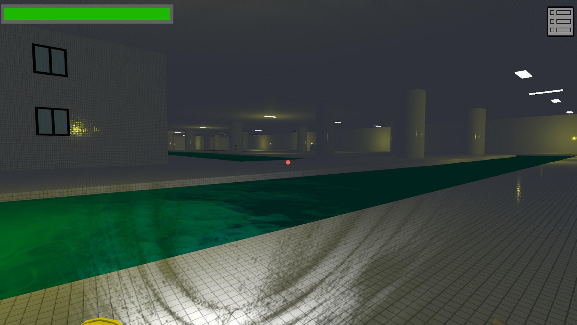 Screenshot of The Pool Rooms, Backrooms level 37