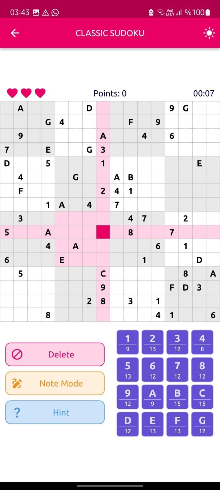 Sudoku Master Pro ภาพหน้าจอเกม