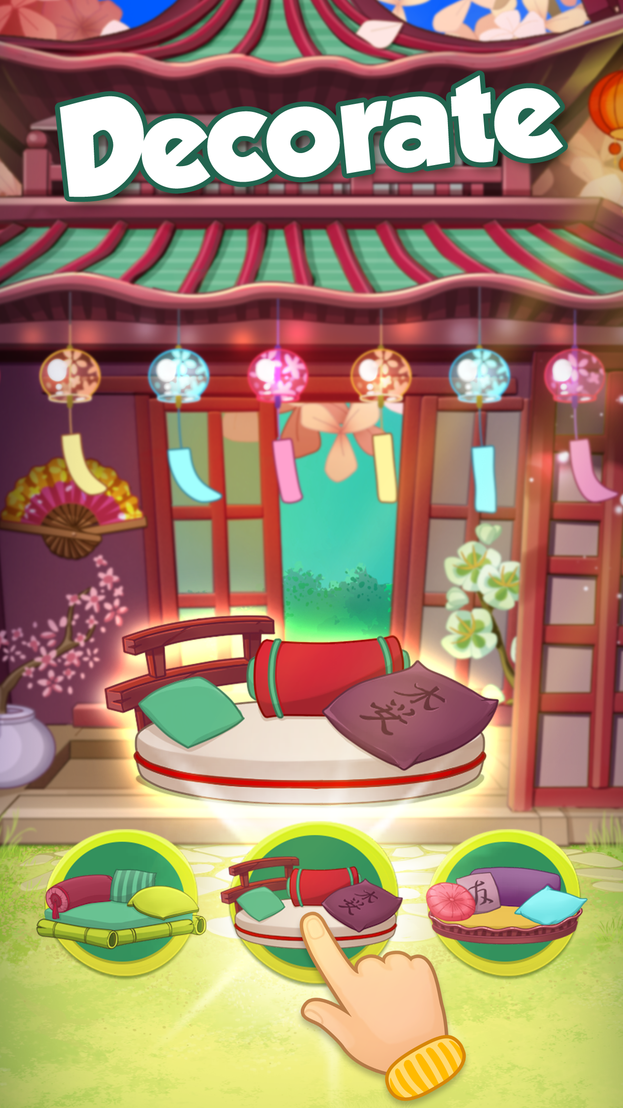 Bloomberry match-3 story. Merg Game Screenshot