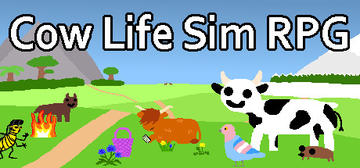 Banner of Cow Life Sim RPG 
