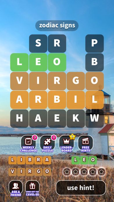 Screenshot of WordWhizzle Pop - word search