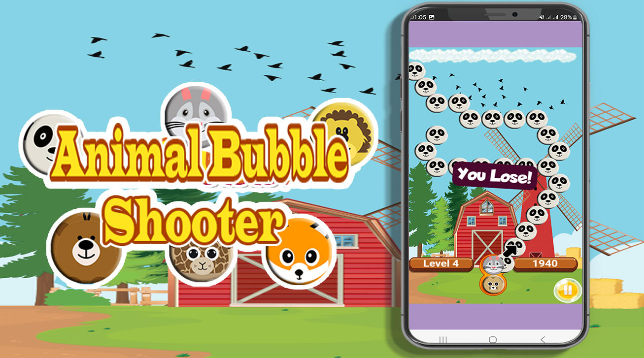 Animal Bubble Shooter Pro 2023 android iOS apk download for free