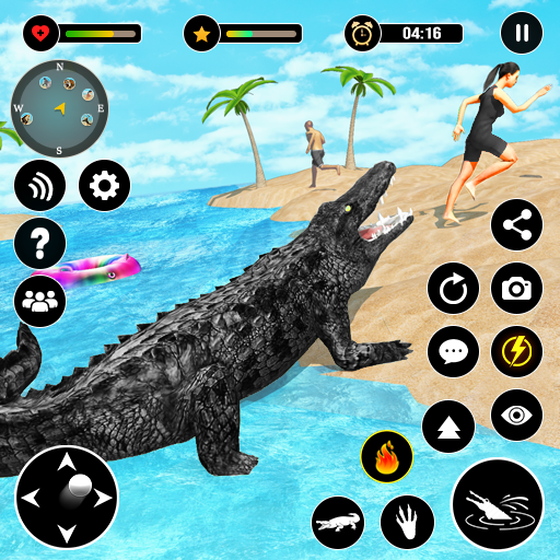Screenshot 1 of Động vật cá sấu tấn công sim 4.5