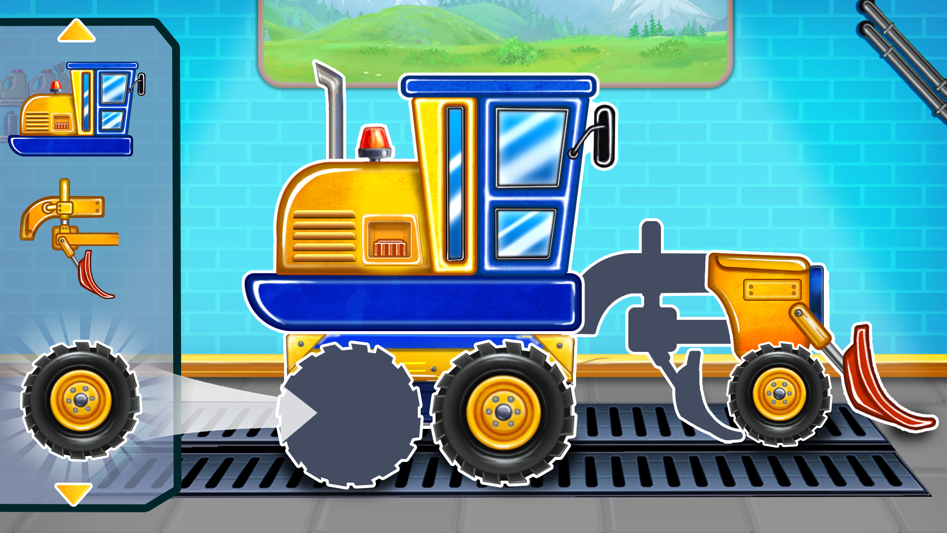 Captura de Tela do Jogo Kids Truck Build a House Games