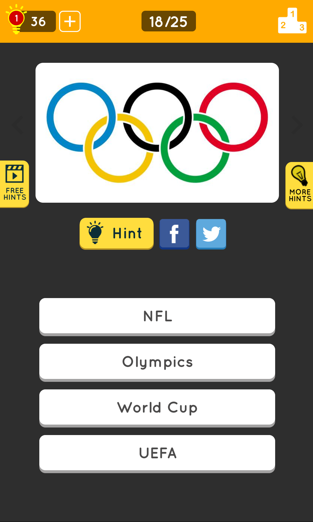 Guess the Icon: Multiple Icons 게임 스크린샷