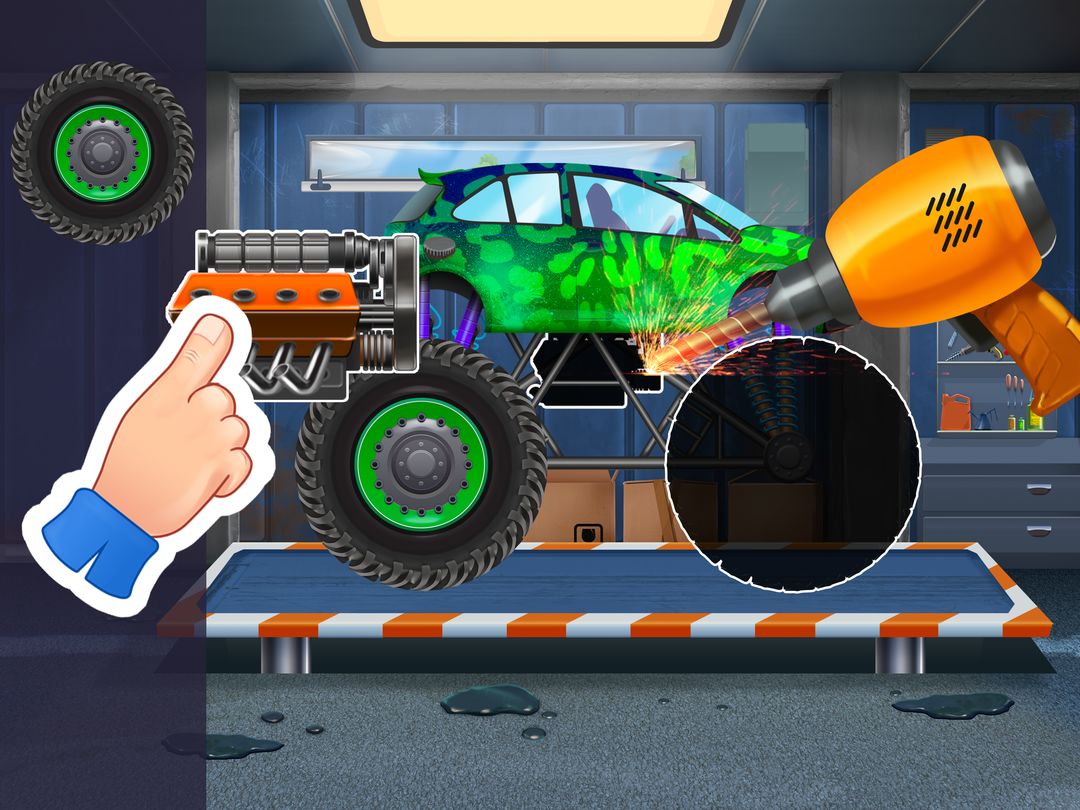 Screenshot of Monster Trucks Racing for Kids