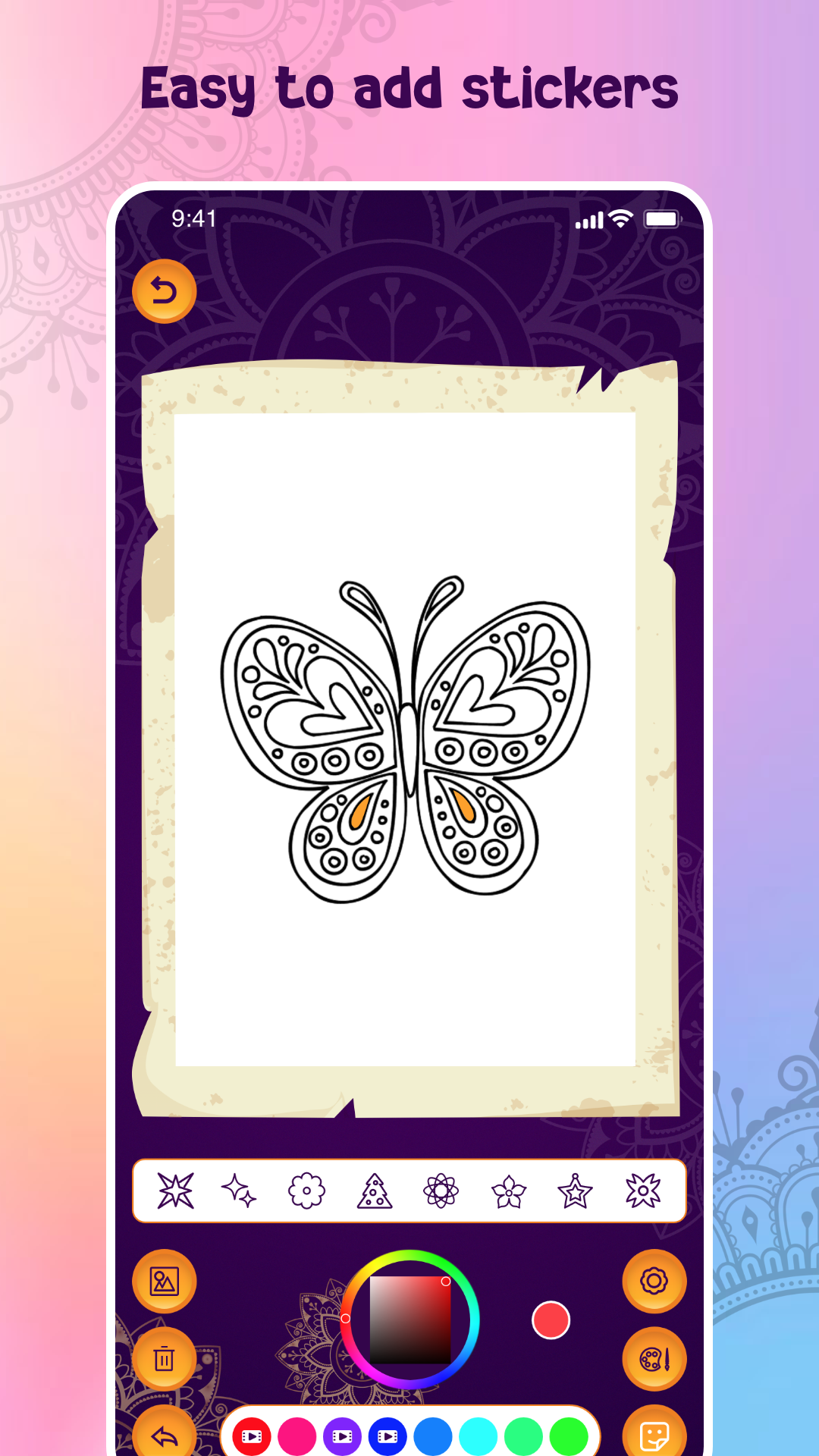 Mandala Coloring Art Book Game Screenshot