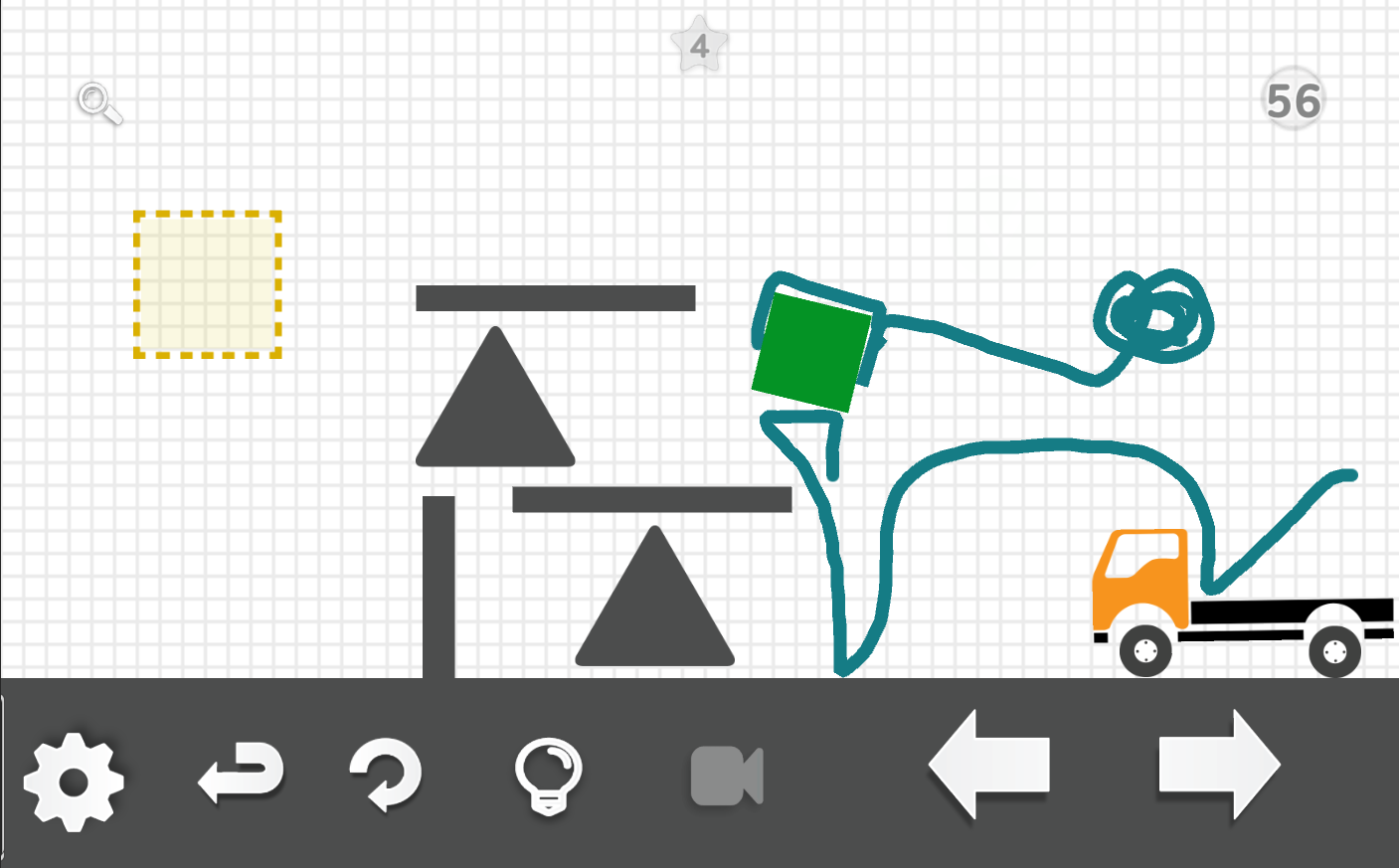 Cuplikan Layar Game Brain it on the truck!