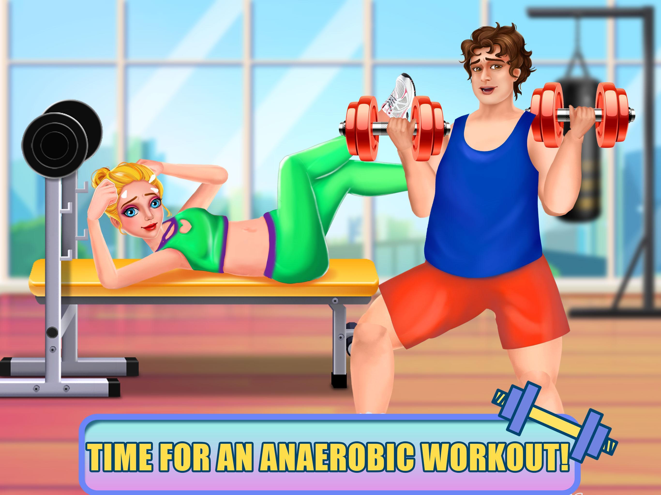 Fat to Slim: Fitness Girl Gym Game Screenshot