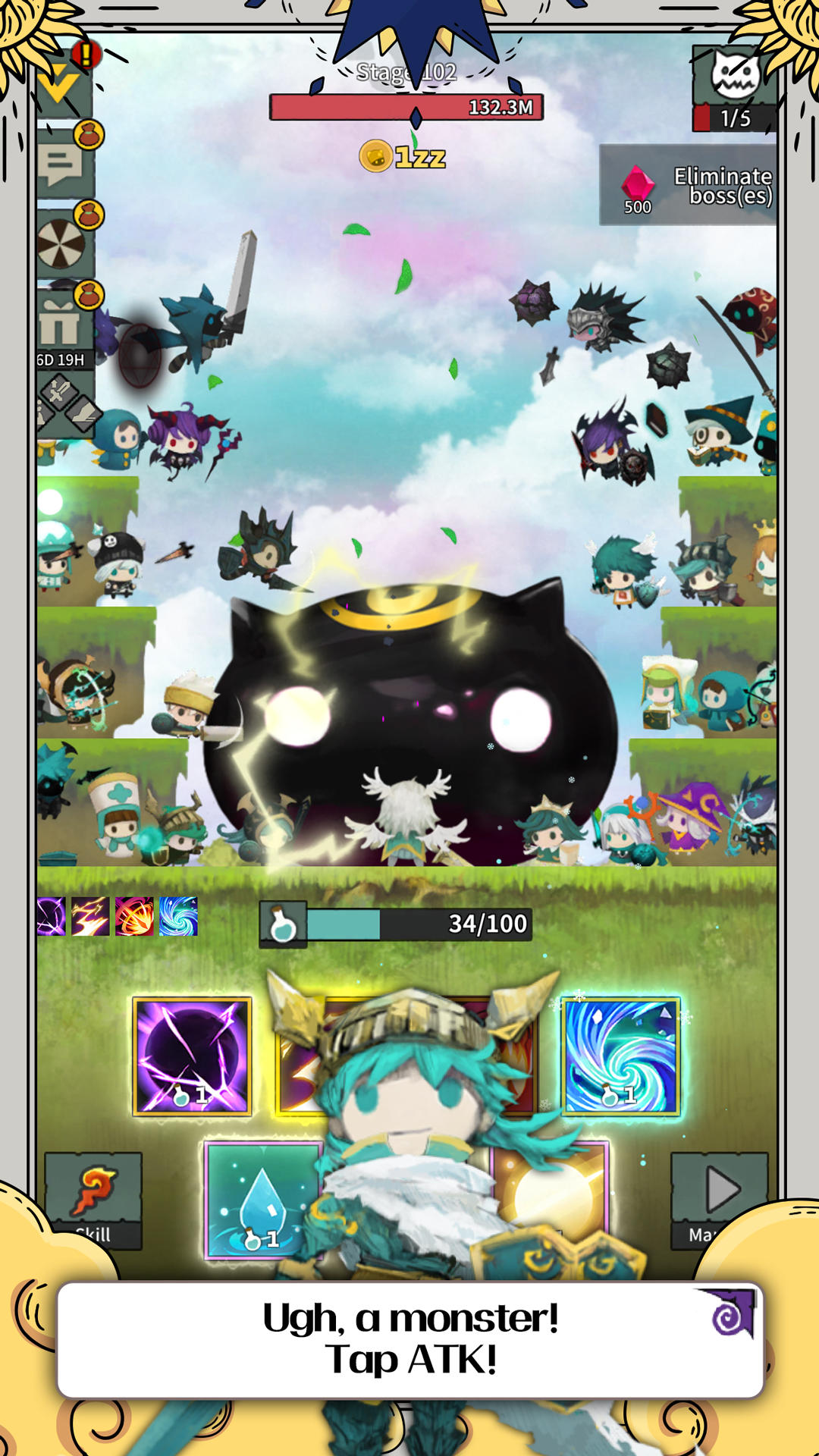 Tap Dragon: Little Knight Luna Game Screenshot