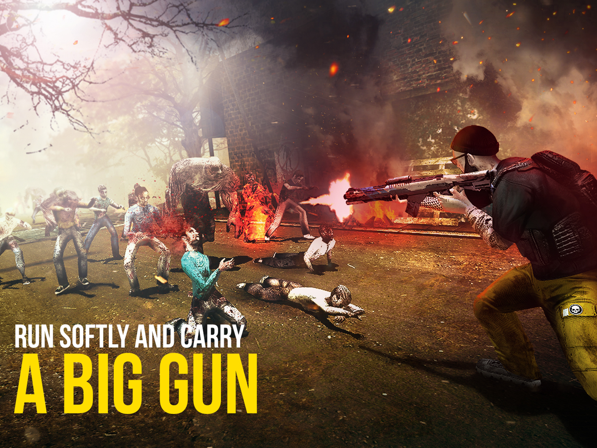 Captura de Tela do Jogo Last Run: Dead Zombie Shooter