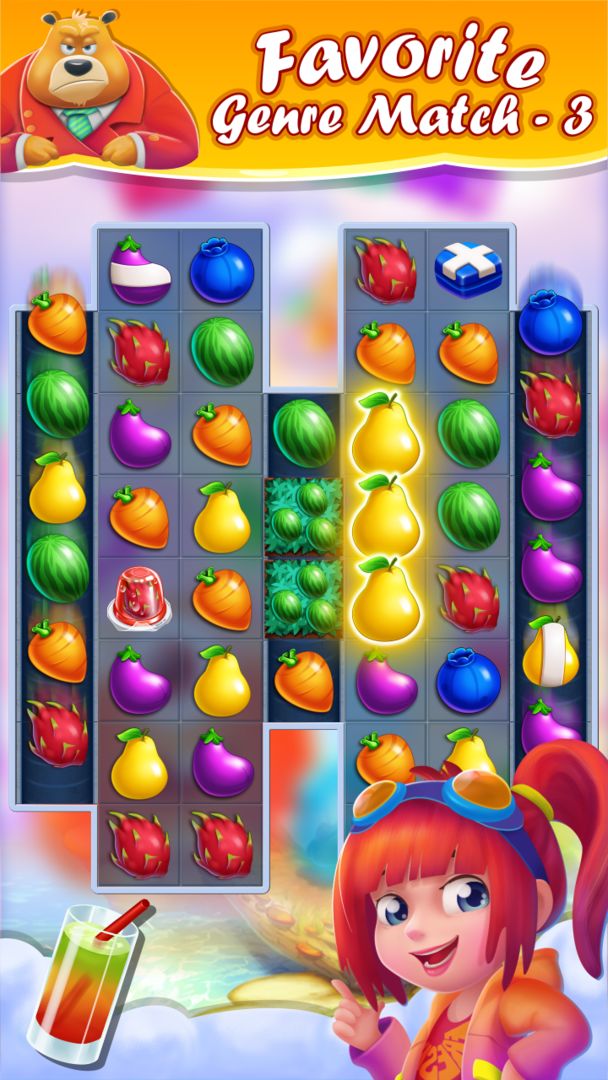 Screenshot of Magic of Oz: Fruit puzzle