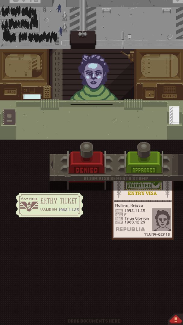 Screenshot of Papers, Please
