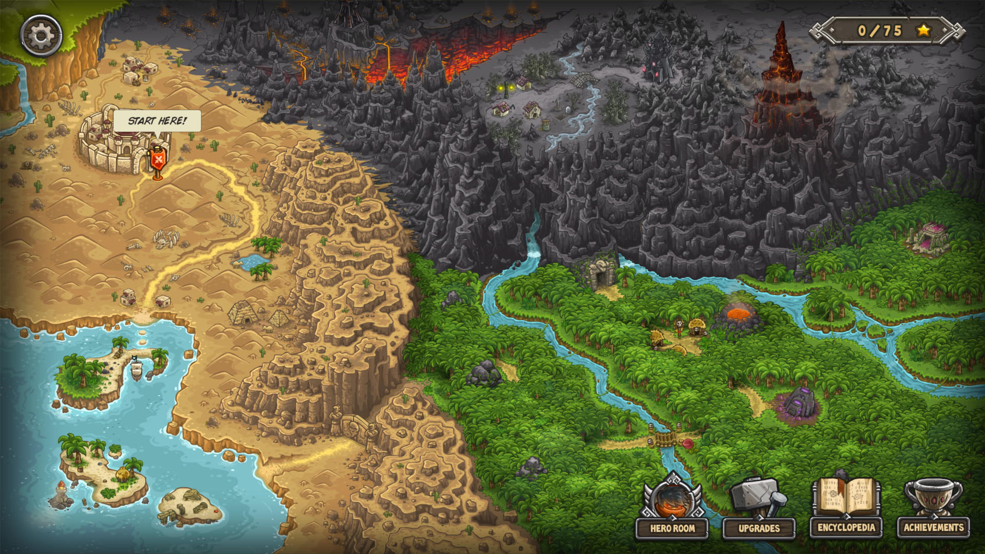 Kingdom Rush Frontiers - Tower Defense ภาพหน้าจอเกม