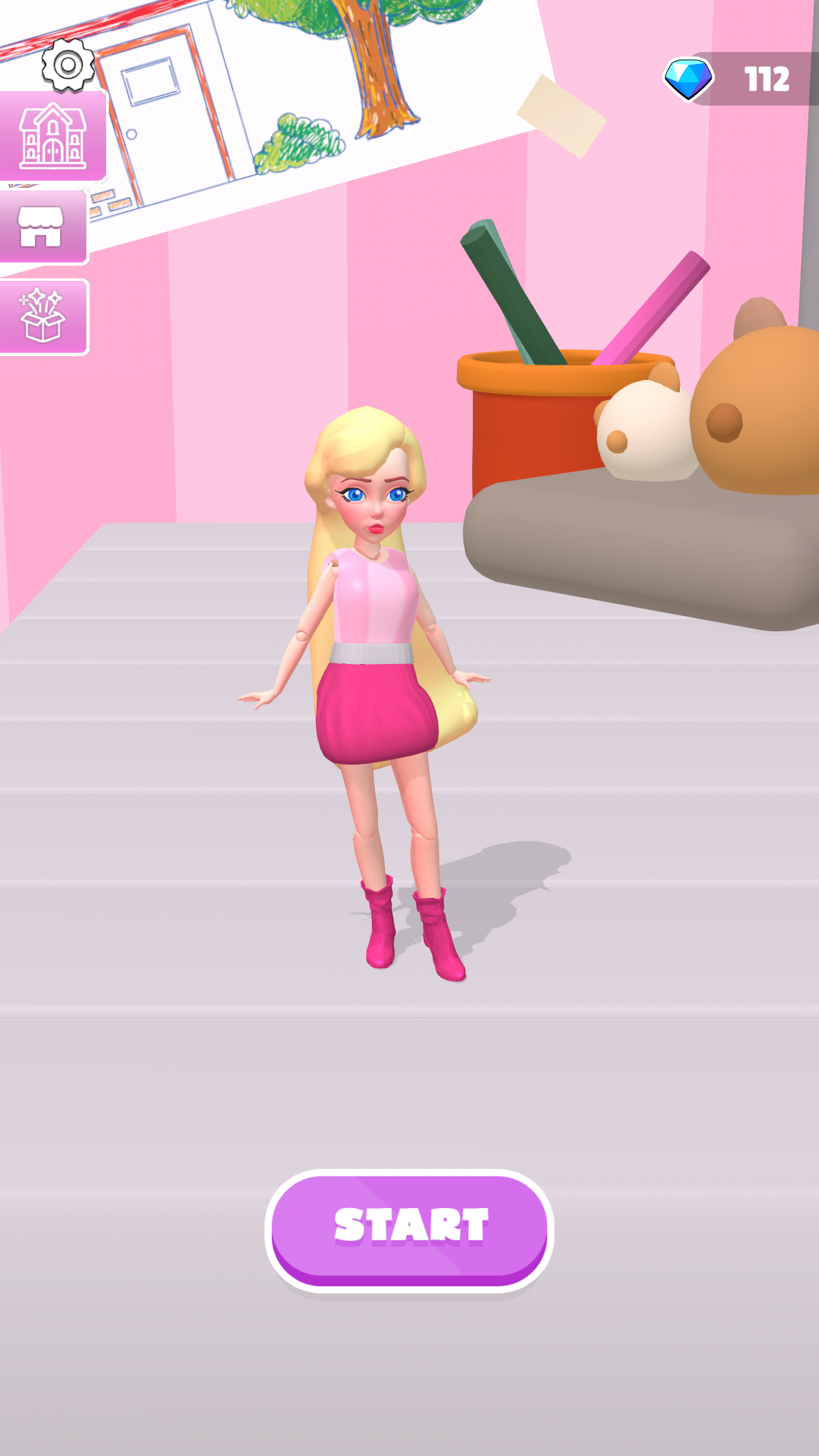 Pink Star: Fashion Merge Game Screenshot